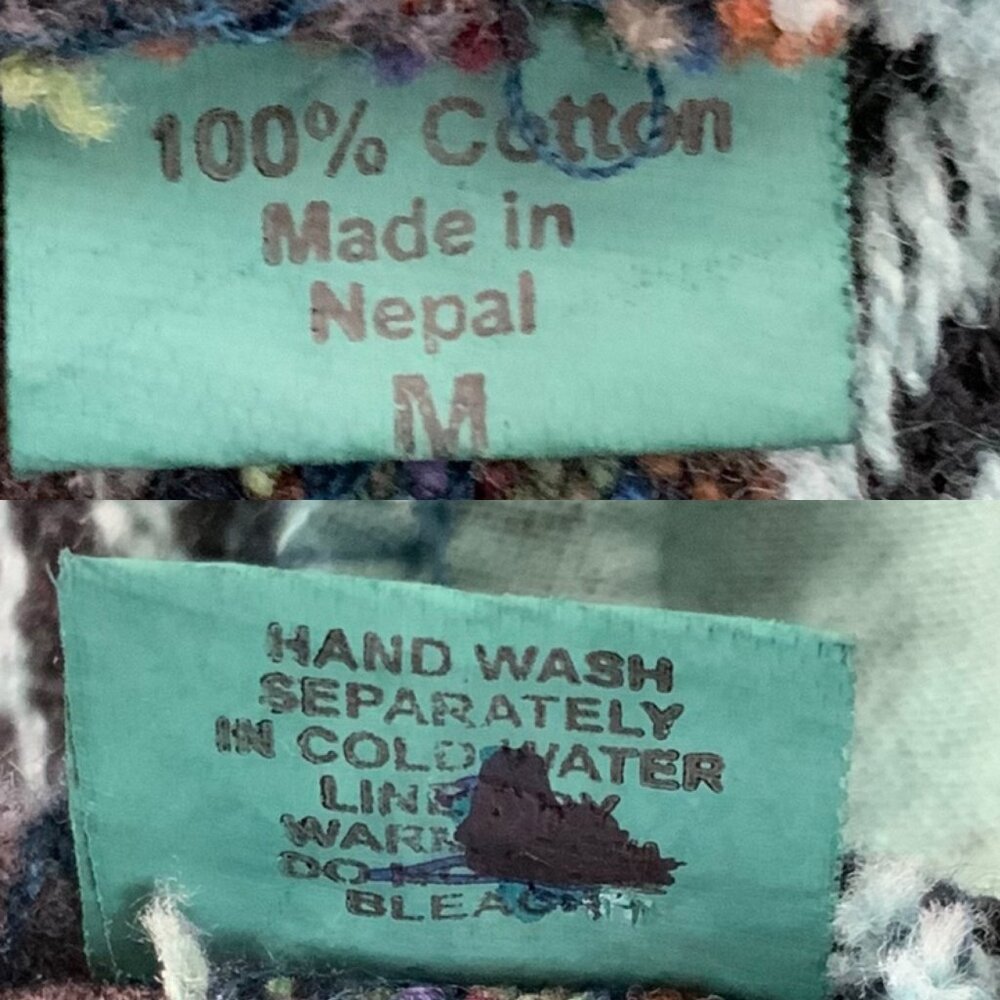 Patchwork Bohemian Zip Front Lightweight Jacket M… - image 4